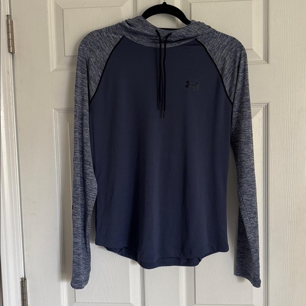 Under Armour Two-Tone Gray Hooded Shirt